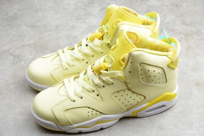 Rep 6 543390-800 Floral Dynamic Retro Jordan Air Yellow (GS) 0818